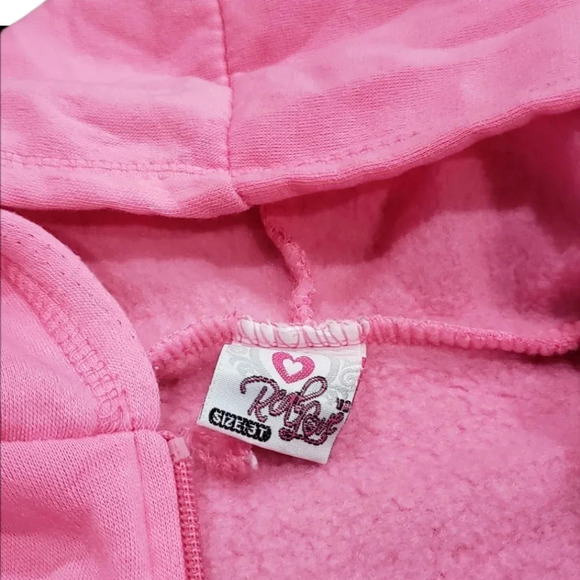 Real Love Pink Fleece Sweatsuit 3T - Picture 4 of 4